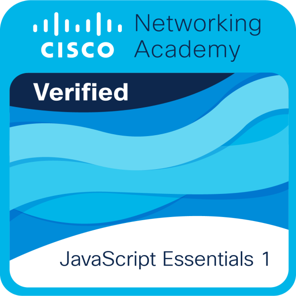 Badge Cisco JavaScript Essentials 1