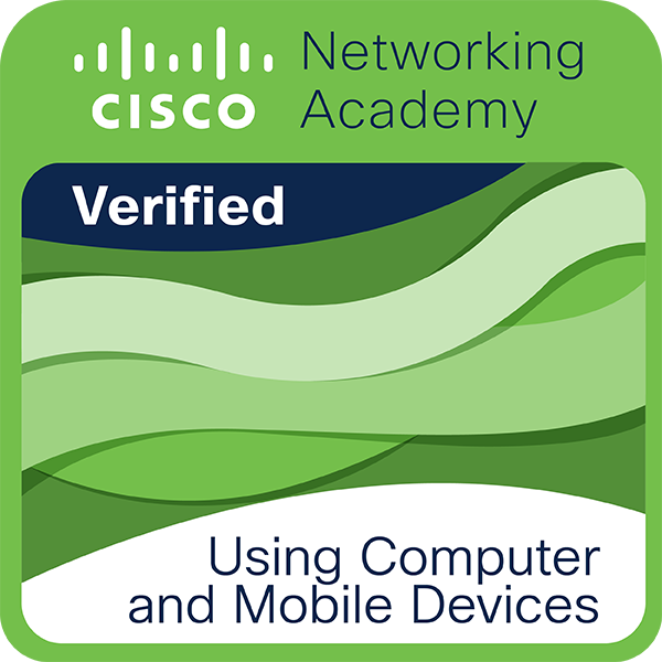 Badge Cisco Using Computer and Mobile Devices
